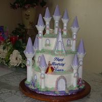 Princess Castle Cake I made this for my little sister wh was turning 7.... I had my doubts at first but it came our GREAT!