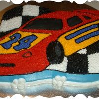 Nascar Birthday Cake I made this NASCAR Cake for my husband's coworker's birthday. Her favorite NASCAR driver, #24, Jeff Gordon.