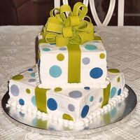 Package Cake With Bow This cake gave me SUCH a hard time! It was SO hot and humid the day I made it, and it seemed the buttercream was sliding and melting no...