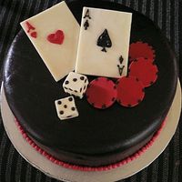 Casino Cake Inspired by the gorgeous casino cake by "fiasmama". This is a practice for a larger and more ornate cake I'm doing soon. I...