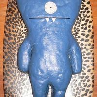 Wedgehead My first sculpted cake. The carving was a lot of fun. My fondant work still needs practice, but overall I'm happy with this cake.