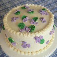 Practice Violet Cake I didn't take enough care getting my (refrigerated) Buttercream Dream to the right consistency, but I'm happy with the violets. I...