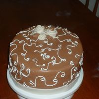 Chocolate Fondant Cake For Sweet 16 I used chocolate fondant over chocolate cake. This was 3rd attempt at fondant, and not too bad. I used BC for the white decorations, and I...