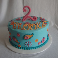 Applique Paisley cake to match invites