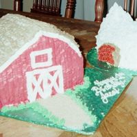 Barn And Hen Cake These where both sculpted thank you Sarabells for the hen instructions! The hen was suppose to be a smash cake which I definitly will do...
