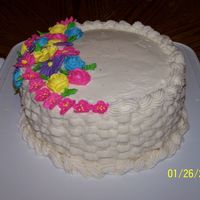 Course 2 Final Royal Icing flowers, buttercream frosting for the rest