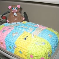 Baby Blanket With Teddy Bear Same cake, different view