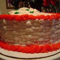 Side View Of Christmas Cake just a side view of my first christmas cake.