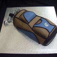 Golf Bag Cake This Golf bag cake was for my husbands birthday.