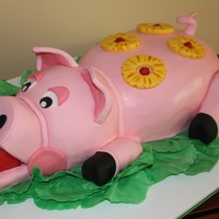 Pig Roast Pig for a Pig roast! Body is chocolate an vanilla cake with peanut butter frosting. The head is all vanilla, cake and frosting. Legs and...