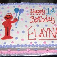 Elayna's Elmo Cake This is a cake I did for my friend Hilary's daughter. They postponed the party since I was out of town when they had it slated, so I...
