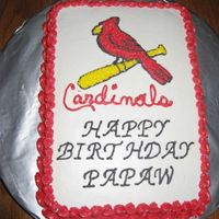 Cardinals buttercream icing