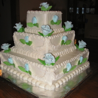 50Th Anniversary made from a picture of original wedding cake