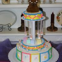Carousel Cake This is my first 'big' cake. It was for my own baby shower. I saw the cake months before I got pregnant and said, "I HAVE to...