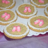 Bootie Cookies These are thecookies my sister (TNT'S TEE) made for my shower. She had fun making these!! They were sugar cookies with bc booties....