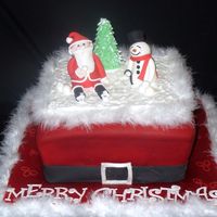 Christmas Scene I made the snowman using Aine2 's tutorial (thanks Lorraine!) And santa using the Pastry wiz site. It was fun I haven't done a...