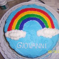 My First Cake From Course 1 Rainbow cake made in course 1!! I really was so proud =)