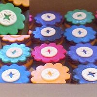 Birthday Cupcakes Vanilla cupcakes with chocolate buttercream frosting and fondant accents. Made for my friend Raul's Birthday at work.