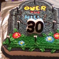 Over The Hill I did this cake a few years ago for my sisters 30th birthday. It was one of my first cake decorating attempts.