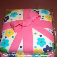 Gift Wrapped This cake was done with my nieces just for fun.