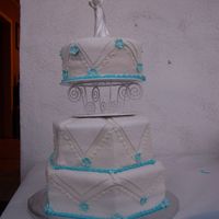 Hexagon Cake This cake was for my brother-in-law I want it to be the best cake i have ever made but it was a total disaster. It was from the wilton web...