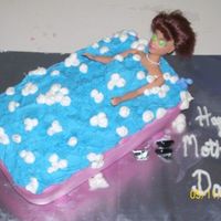 Sue's Mother's Day Cake The tub is covered in MMF and decorated in BCD. I made this for my Mom for Mother's Day. I got the idea from CC, Thanks!
