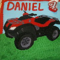 4 Wheeler My son's 4th birthday. I wish the picture did the detail justice. It's hard to make out the detail on the tires especially.