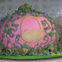 Cinderella's Carriage Vanilla cake strawberry cream filling, covered in MMF with buttercream and MMF accents. First attempt, just wanted to see what you all...