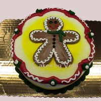 Ginger-Man 8" cake decorrated with BC and some airbrushing