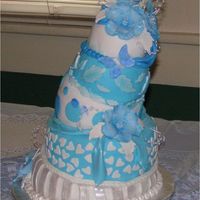 Symphony In Blue This was a cake I made recently for a friend of mine. Her sister was getting married and she was throwing an Alice In Wonderland themed...