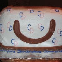 My First Purse Cake I made this for a friend who's initials are CD. She's crazy about purses, so I think she will enjoy the cake. It's a...