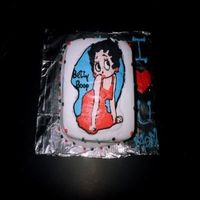 Betty Boop Fbct First FBCT I ever did. This is the cake that cracked before my mother even saw it.