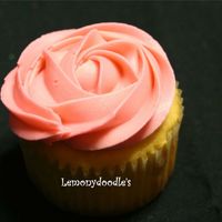 Our Signature Cupcake - The Rose Swirl butter yellow cupcake w/ buttercream frosting in petal pink. This is my most requested cupcake. I use a tip 1M to make this particular...