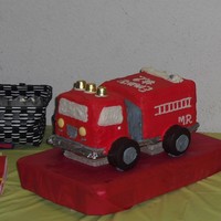 Firetruck Cake This was inspired by a cake by ColeAlayne. The grin on my 2 year old nephew's face when he saw he very own firetuck cake was priceless...