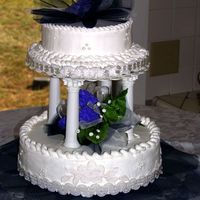 Practice Wedding Cake My first tiered cake. I've been asked to make the cake for my nieces wedding next spring. It's a coconut white cake and white...