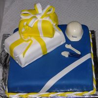 Birthday Presents All presents are cut from one chocolate sheet cake, torted and filled w/chocolate mouse, covered w/buttercream and rolled buttercream...