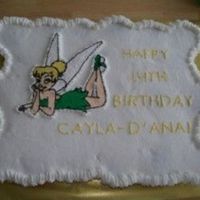 Tinkerbell Cupcake Cake All done in buttercreme. Tink is a FBCT.