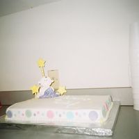 Baby Shower Cake Sorry this is not the best photo but it is all I have.