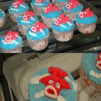 Pink Sharks These went with the mermaid cake I did for my daughter's 4th birthday. The idea came from The Cake Ninja website. It was a last minute...