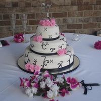 Nicholas Wedding Cake This was my first wedding cake and my first time stacking a cake as well.