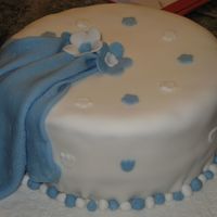 Baby's B;anket Cake is made out of Fondant.