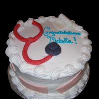 Nurse Graduate BC Icing with Fondant decorations
