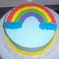 First Cake First cake in the Wilton Cake Decorating Course 1.