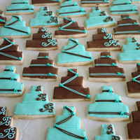 Bridal Shower Cake Cookies NFSC with Antonia icing :)