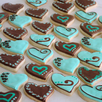 Bridal Shower Heart Cookies NFSC with Antonia icing :)