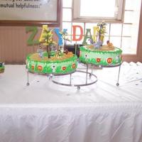 Zoo Animal Cake THIS CAKE WAS FOR A BABY SHOWER...