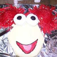 Red Fraggle From Fraggle Rock This was my first cake for my niece.