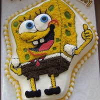 Spongebob Letter out of chocolate candy melts