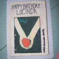 Lucinda's Drawing The picture on the cake was hand drawn by my daughter on notebook paper (note the lines and holes) and I transferred it to the cake. The...