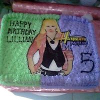 My Niece's Birthday Cake I hate this cake, Hannah looks horrible, I just hope my niece likes it.